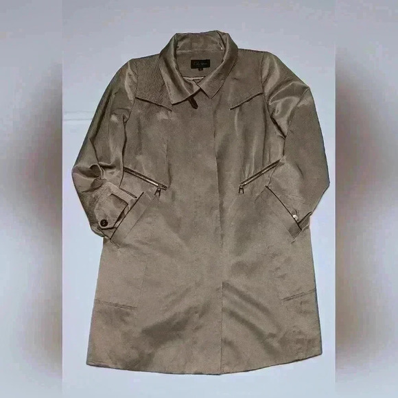 Cole Haan Trench Coat. Ladies Size 6 - Picture 2 of 11